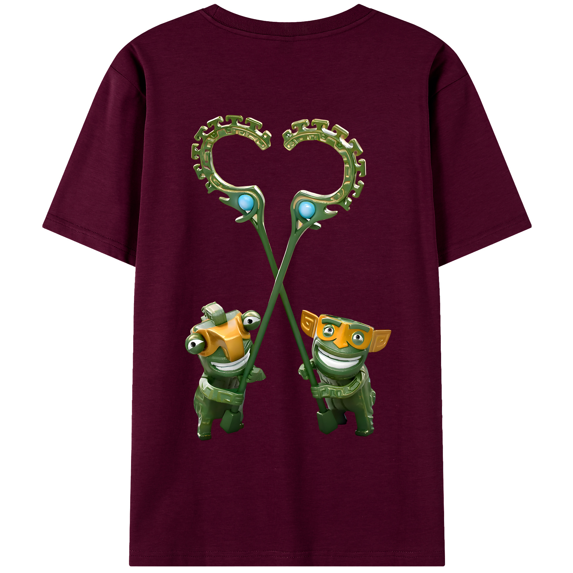 （画像用） Ne Zha 2 ナタ 魔童の大暴れ レディース半袖Tシャツ(バックプリント)